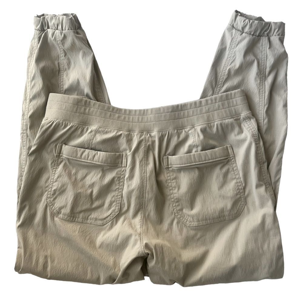 Athleta Women's Tan Jogger Lightweight Cinched Hem Pants sz 12 - Picture 5 of 13